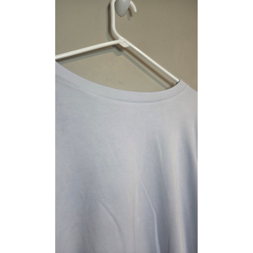 Danskin Women XXL Blue Cropped Sweatshirt Pullover Relaxed Fit Athleisure Soft